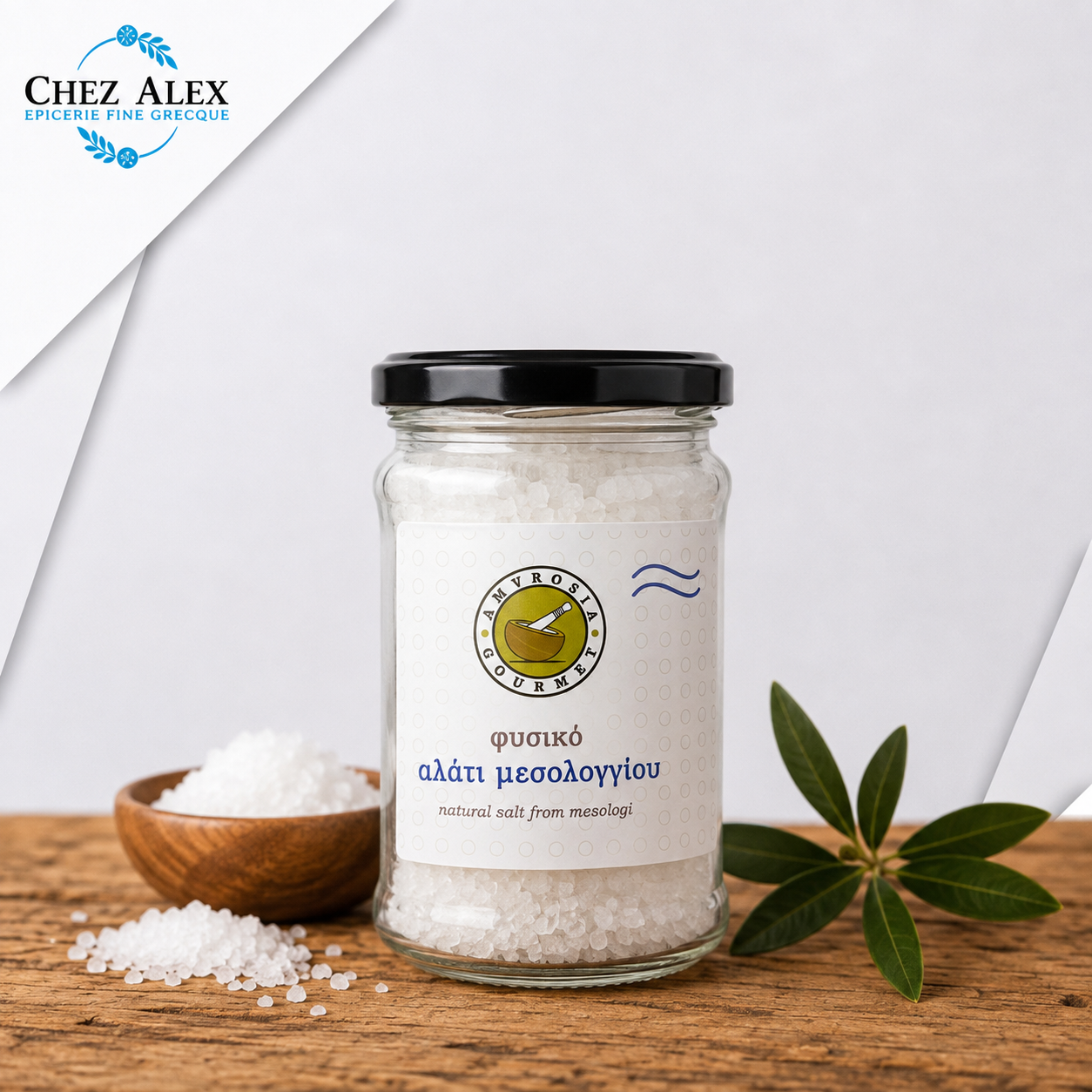 Gros sel de Messolonghi naturel - Amrosia Gourmet